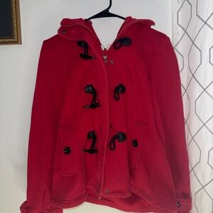 Cato Vibrant Red Jacket with Black Details